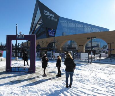US Bank Stadium, home of the Minnesota Vikings and the host of Super Bowl LII. Tannen Maury / EPA