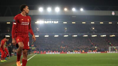 Right-back: Trent Alexander-Arnold as part of an experienced backline. PA Wire