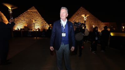 Promoter and Manager Frank Warren in Riyadh. Getty Images