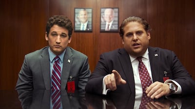Miles Teller, left, as David, and Jonah Hill as Efraim in War Dogs. Courtesy Warner Bros Pictures