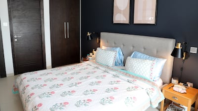 The flat was fully furnished when she moved in