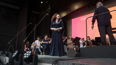 The artistes prepare ahead of the concert. Photo: Accademia Teatro alla Scala