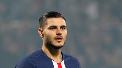 Mauro Icardi in Coupe de France action against Pau at Stade du Hameau in January. Reuters
