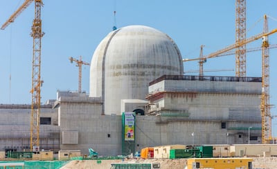 Barakah Nuclear Power Plant in Al Dhafra, Abu Dhabi. The contract to build the plant was won by a South Korean firm. Arun Girija / AFP