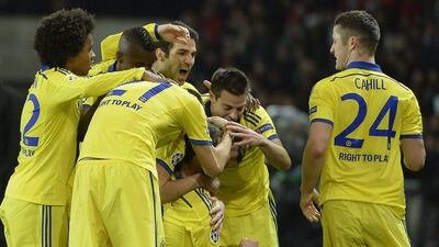 Chelsea secured a valuable 1-1 draw in Paris on Tuesday, but the result has been overshadowed by the racism incident. Miguel Medina / AFP
