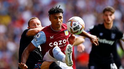 Aston Villa's Ollie Watkins in action with West Ham United's Vladimir Coufal. Reuters