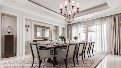 The dining room. Arabian Ranches is said to have a lot of competition on its doorstep from the likes of Jumeirah Golf Estates which has not one but two Championship golf courses with newer, bigger villas that you can get great deals on right now. Courtesy Luxhabitat