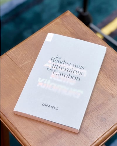 Chanel's Literary Rendezvous at Rue Cambon is an ongoing cultural series. Photo: Chanel