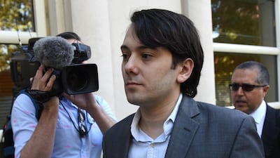 Martin Shkreli, the former Turing Pharmaceuticals executive arrives for the first day of jury selection in his federal securities fraud trial in Brooklyn.