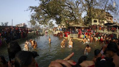 During the festival, devotees recite one chapter of a Hindu tale daily from the 31-chapter sacred Swasthani Brata Katha book, that is dedicated to God Madhavnarayan and Goddess Swasthani, alongside various other gods and goddesses and the miraculous feats performed by them.