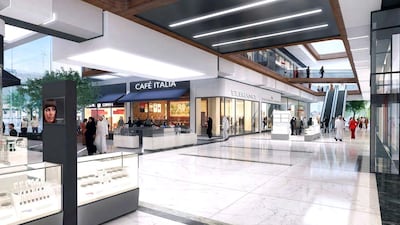 The mall is a two-storey building with a built-up area of 37,000 square metres and a gross leasable area of 16,000 sq metres. Courtesy Alef Group