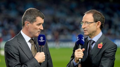 New Republic of Ireland manager Martin O'Neill, right, and his assistant Roy Keane would not look out of place in a buddy-cop movie. Mike Hewitt / Getty Images