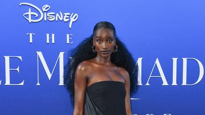 Actress Sienna King arrives at the event. AFP