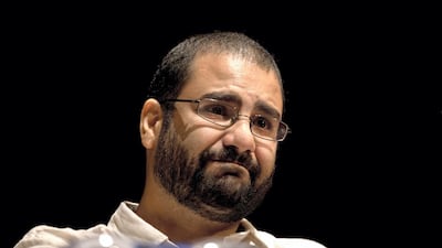 Egyptian activist Alaa Abdel-Fattah was released on March 29, 2019 after serving a five-year sentence for taking part in an unauthorised protest. AP Photo