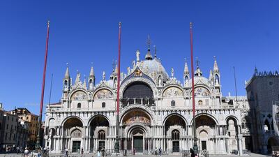 A general view shows St. Mark's Basilica in Venice. AFP