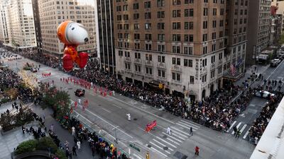Astronaut Snoopy balloon. Reuters
