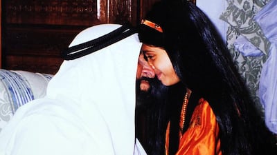 Sheikha Fatima bint Hazza holds fond memories of her time spent with her grandfather, the late Sheikh Zayed, founding father of the UAE, when he would talk about the importance of education. Courtesy Sheikha Fatima bint Hazza