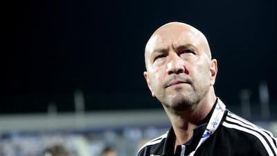 Walter Zenga took over at Al Jazira on Friday night, his first AGL managing job since he was with Al Nasr earlier this year. Jeffrey E Biteng / The National
