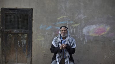 Palestinian refugee Mahmoud Almansi, 79, in the West Bank refugee camp of Al-Amari, where he has lived since the age of 13. A lifetime has passed since hundreds of thousands of Palestinians fled or were forced out their homes in the Mideast war over Israel’s 1948 creation.
