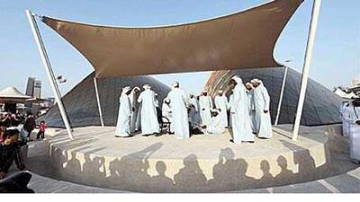 The volunteers have attracted big crowds to the UAE pavilion with demonstrations of Emirati culture.