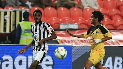 Jonathan Pitroipa is set to join Al Nasr on a season-long loan deal from Al Jazira. Ravidranath K / The National