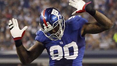 Jason Pierre-Paul's freak injury will not have a long-term impact on his career, according to reports. Mike Stone / Reuters