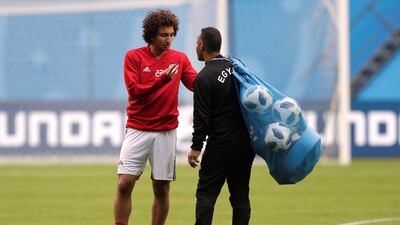 Egypt's Amr Warda during training. Henry Romero / Reuters