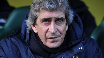 Manuel Pellegrini has taken issue with Jose Mourinho. Carl Court / AP Photo