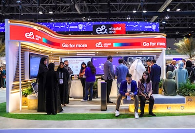 UAE's e& has signed a binding agreement with Vega, an acquisition vehicle wholly owned by the Niel family group, to divest its 16.21 per cent stake in Vodafone. Victor Besa / The National