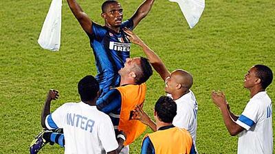 2010) 1st: Samuel Eto'o (Cameroon and Inter Milan) 2nd: Asamoah Gyan (Ghana and Sunderland) 3rd: Didier Drogba (Ivory Coast and Chelsea). Reuters