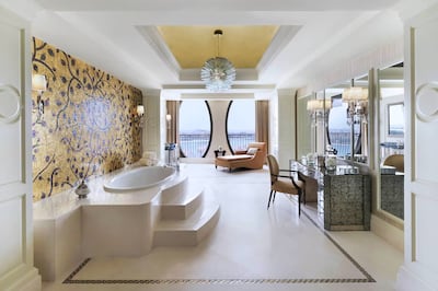 The master bathroom in the Royal Suite. Photo: Ritz-Carlton Abu Dhabi