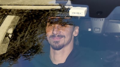 Zlatan Ibrahimovic arrives at the La Madonnina Clinic in Milan for his medical. Reuters