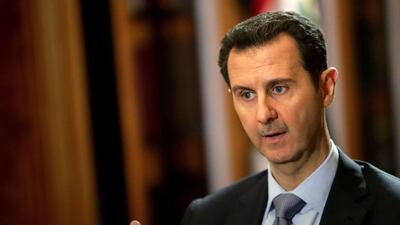 Syrian President Bashar Al Assad during an interview on January 20. Joseph Eid / AFP Photo