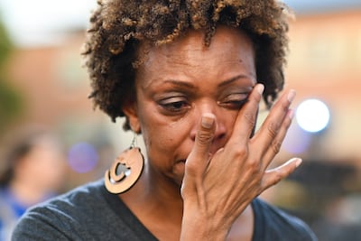 Tears abounded at Howard University during the speech. AP