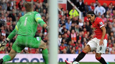 Manchester United's Colombian striker Radamel Falcao. AFP