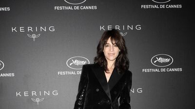 Charlotte Gainsbourg attends the Kering Women in Motion Awards at the Cannes Film Festival on May 19, 2019. EPA