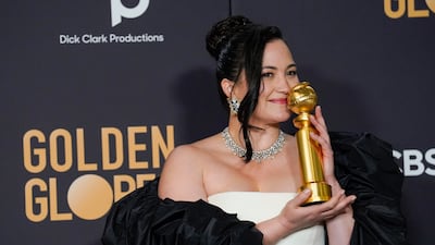 Lily Gladstone, who is of Blackfeet and Nez Perce background, won Best Actress for her performance in Killers of the Flower Moon. AP