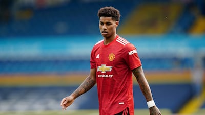 Manchester United's Marcus Rashford could make his first appearance of the season against Leicester. Reuters