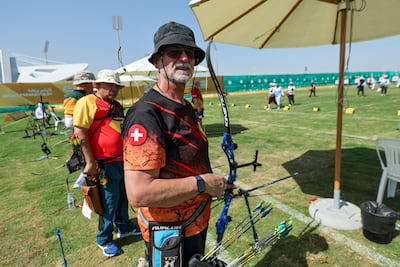 Manfred Wirsing said winning is not the primary target at the Open Masters Games Abu Dhabi. Victor Besa / The National