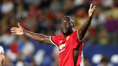 Romelu Lukaku made his first appearance for Manchester United in a pre-season friendly against Los Angeles Galaxy on Saturday. Lucy Nicholson / Reuters