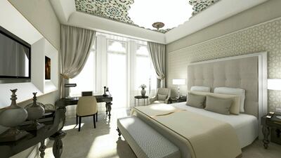 A residence in the Párisi Udvar Hotel in Budapest.