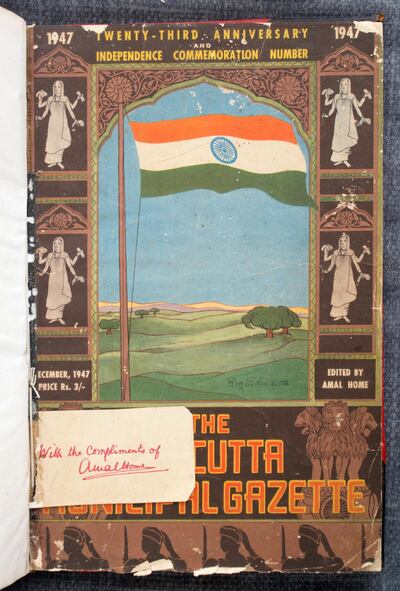 'The Calcutta Municipal Gazette 23rd Anniversary and Independence Commemoration'. Courtesy Prinseps