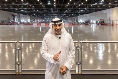 Mahir Julfar, executive vice president Dubai World Trade Centre, says the new Dubai Exhibition Centre reflects the emirate's capacity to deliver large-scale projects in record time. Antonie Robertson / The National