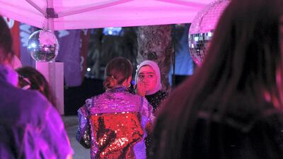 Visitors at RedFestDXB 2020. Reem Mohammed/The National