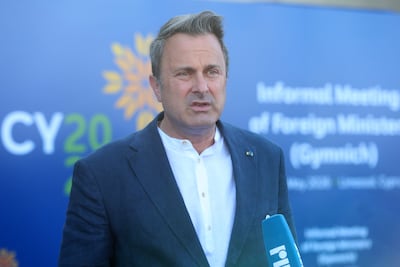 Minister for Foreign Affairs and Foreign Trade of Luxemburg Xavier Bettel. EPA