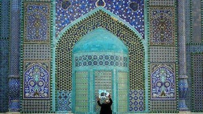 The peace in Mazar-e-Sharif, which houses the Blue Mosque, above, is being eroded by political and ethnic tensions.