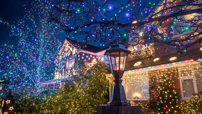 Trinity Close has been dubbed 'Britain's most festive street'. Getty
