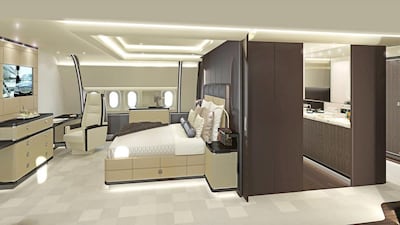 More than 500 craftsmen work at Jet Aviation’s facility in Basel to customise plane interiors according to customers’ requirements, which can cost anywhere from $40 million to $200m. Above, an example of a customised aircraft interior. Courtesy Jet Aviation Basel and ACA Advanced Computer Art