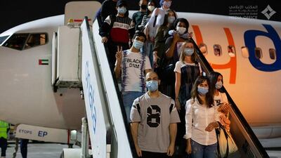 Flydubai welcomes its first tourists arriving in Dubai this week. Courtesy: Dubai Media Office