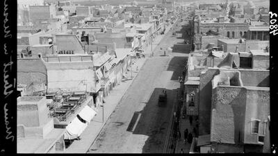 1932: A main street in Mosul, northern Iraq. AP Photo